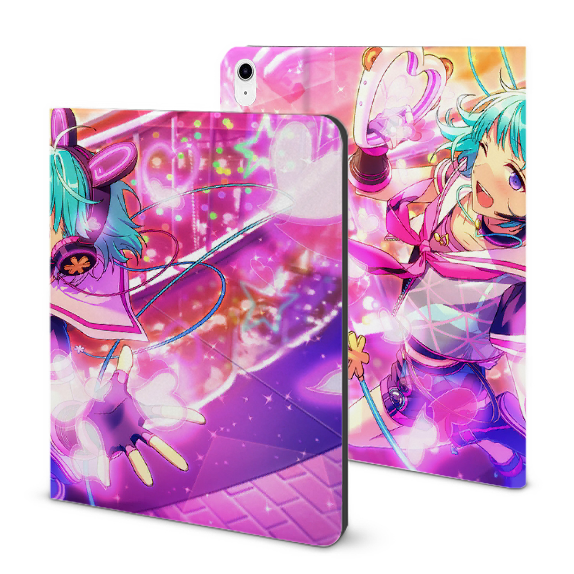 （画像用） あんさんぶるスターズ! Ensemble Stars IPad ケース ブック型 PUレザー TPU 耐衝撃 軽量 薄型 ペン収納なし 全面保護 IPad 各モデル対応
